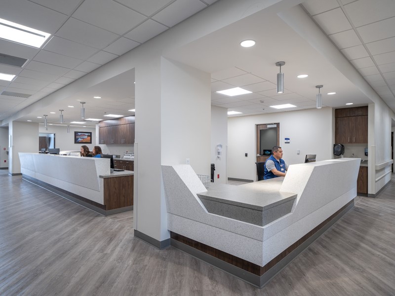 view of the Idaho Falls Community Hospital front desk